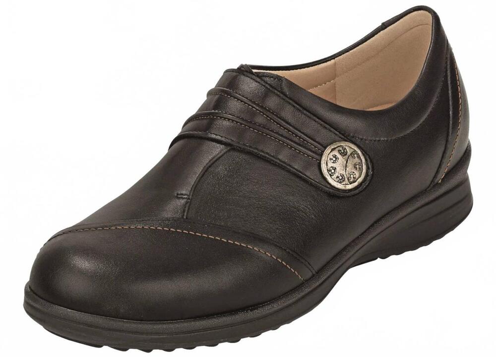 NEW FINN COMFORT women's galway loafer in schwarz nappaseda